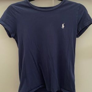 navy blue polo t-shirt